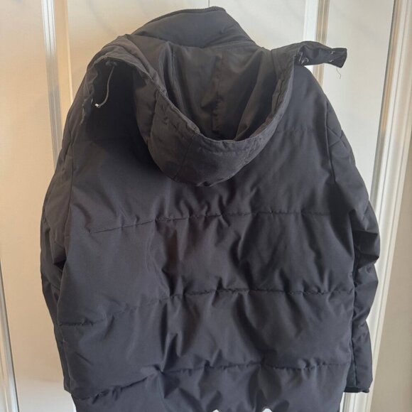 Ben Sherman Puffer Jacket Men Medium Black Lightweight With Hood - Picture 3 of 10